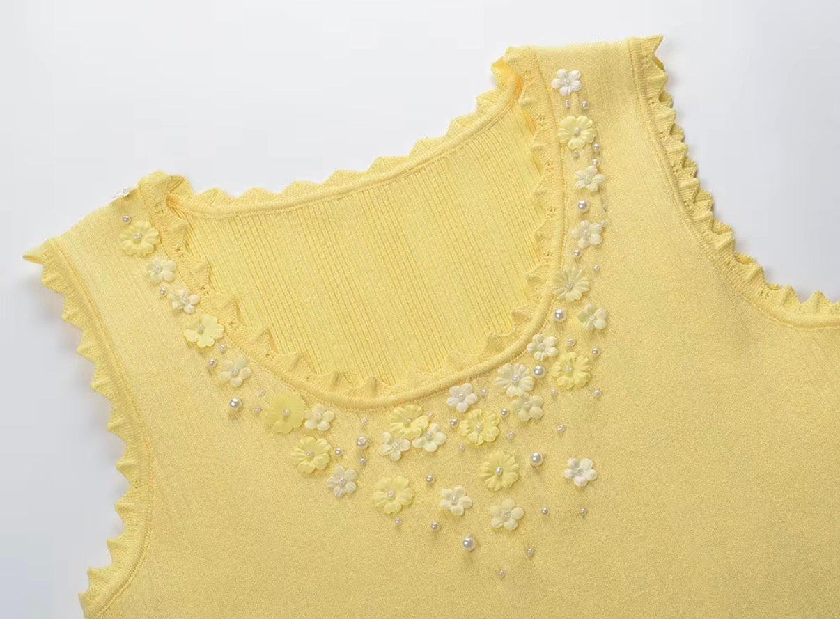 Blossom Pearl Knit Top