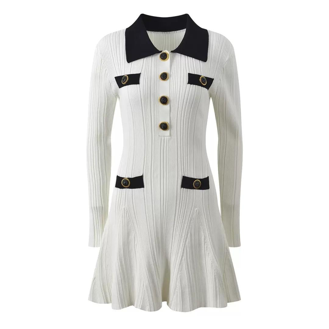 Monaco Contrast Trim Dress