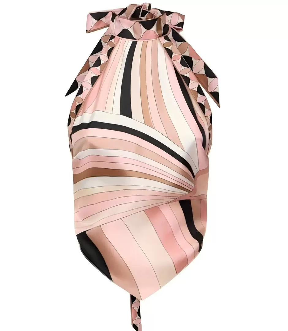 Blush Swirl Halter Set