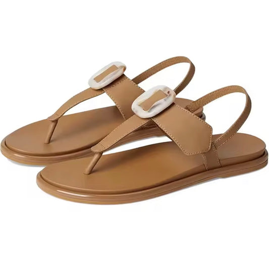 Marble Buckle Sandals