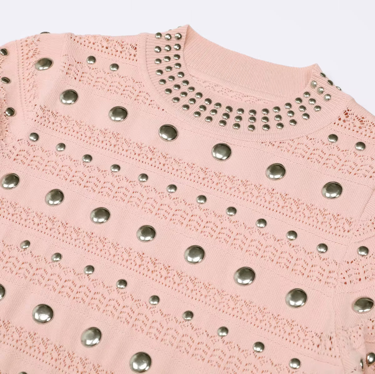 Celestial Studded Knit Dress