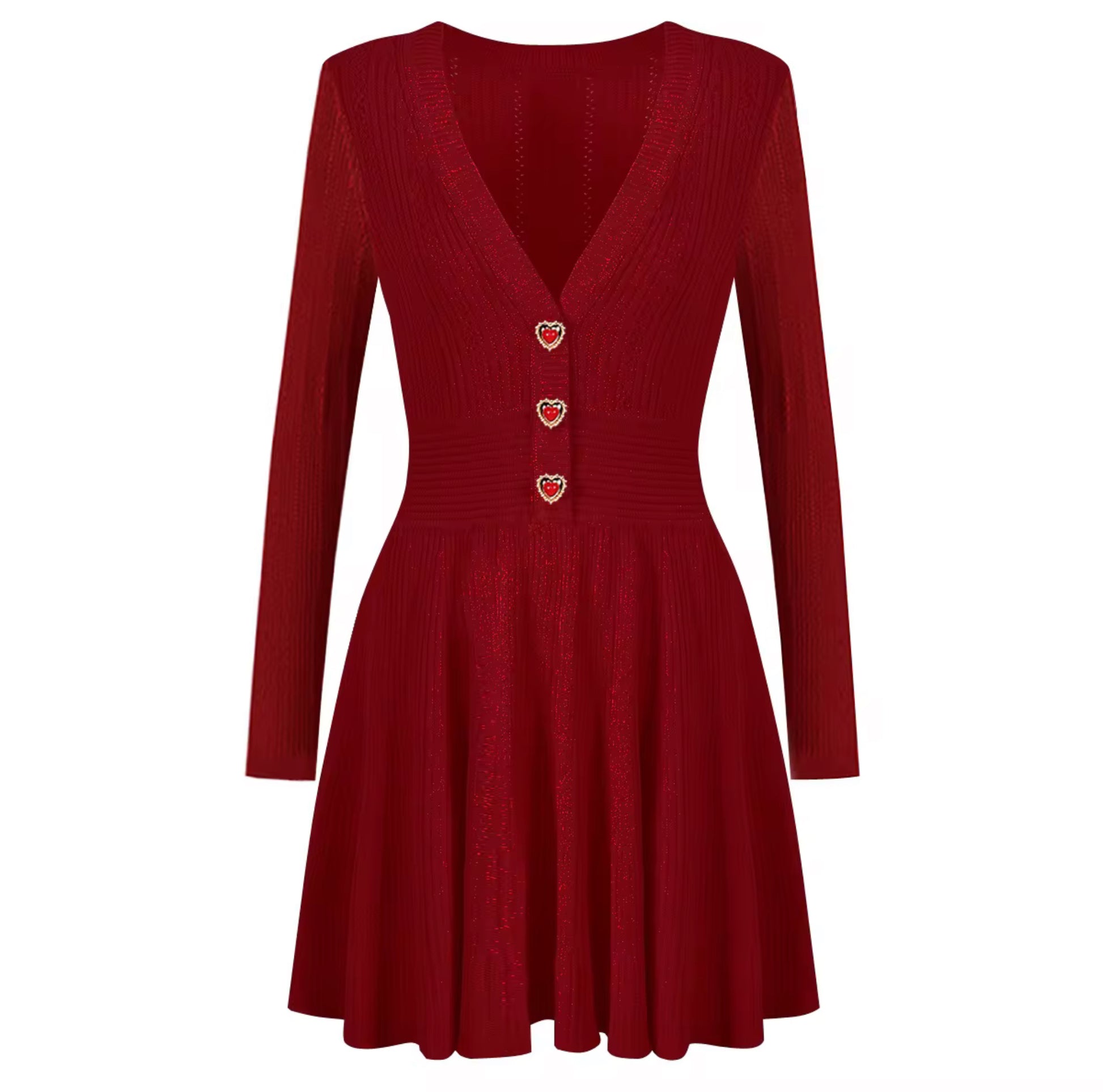 Ruby Heart Knit Dress