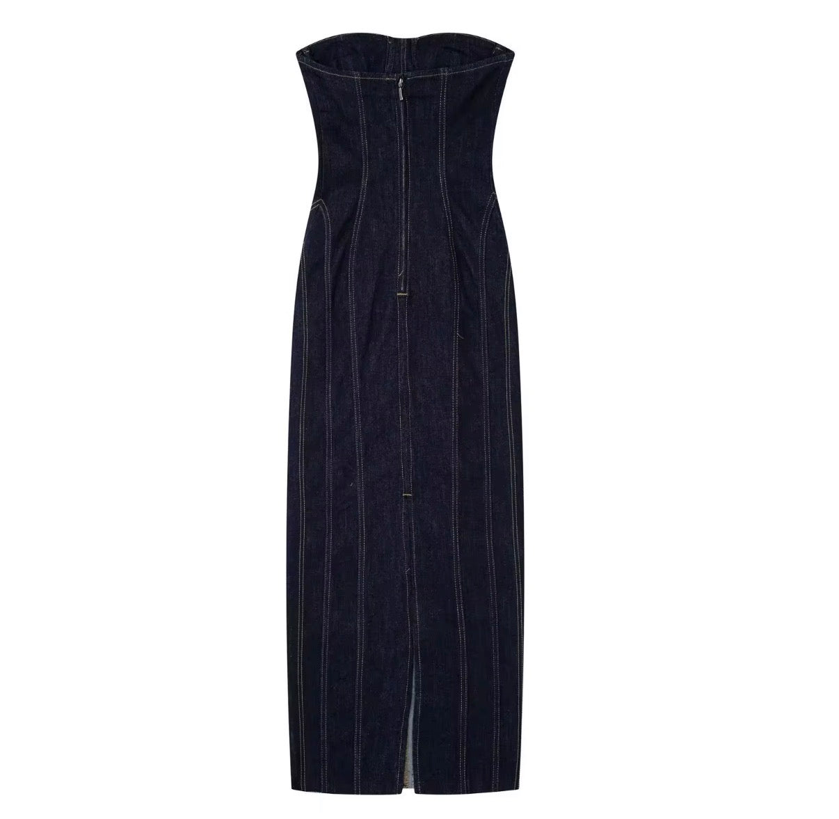 Indigo Corset Maxi Dress