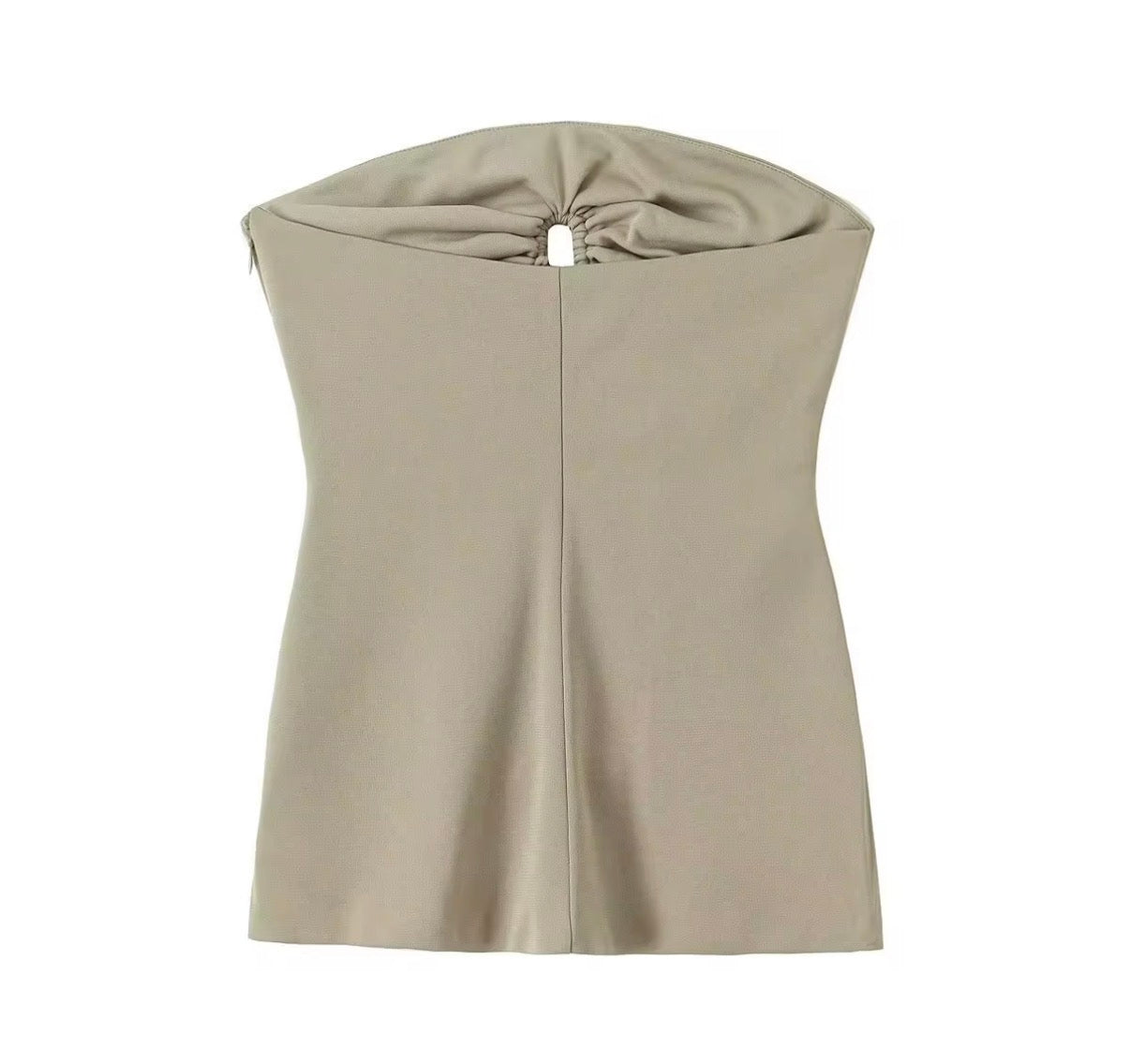 Strapless Ruched Corset Top