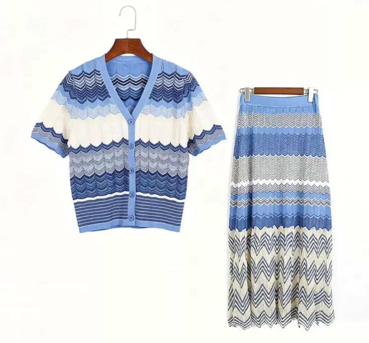 Azure Wave Maxi Set