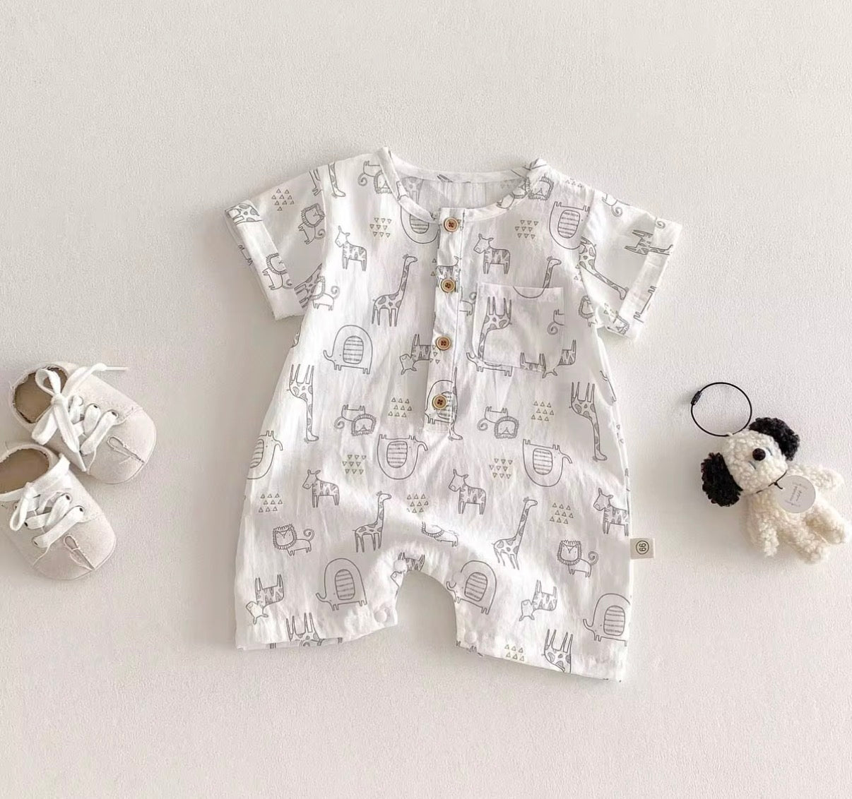 Safari Friends Romper