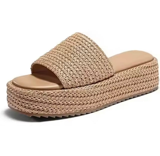 Solea Raffia Platforms