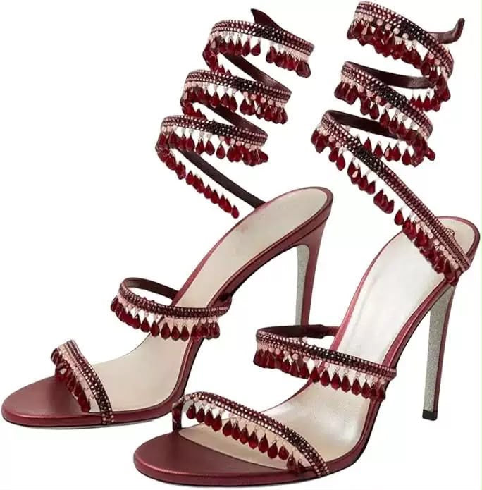 Crystal Cascade Heels