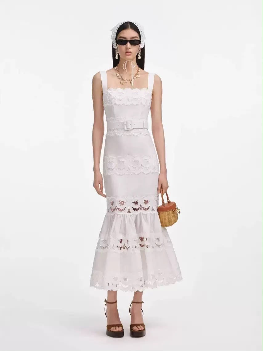 Isla Lace Midi Dress