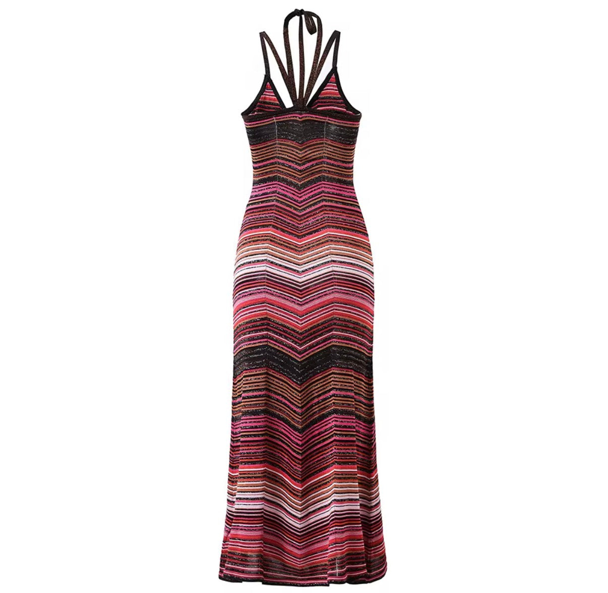 Sunset Chevron Maxi Dress