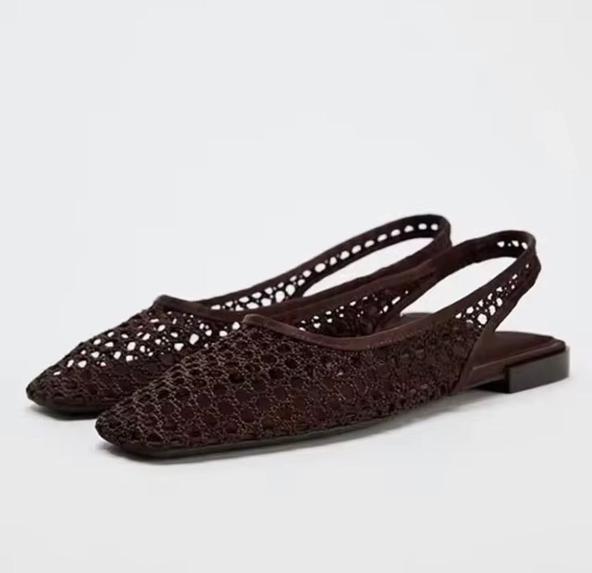 Lace Sling Flats