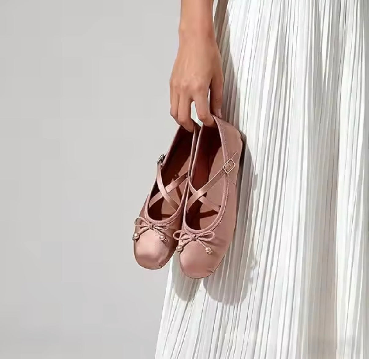 Bow Strap Ballet Flats