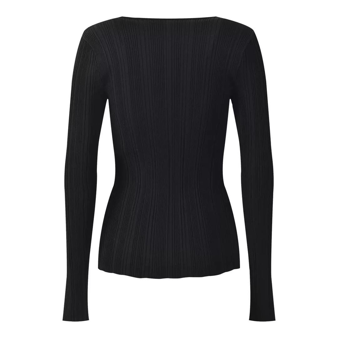 Noir Amour Lace Knit Top