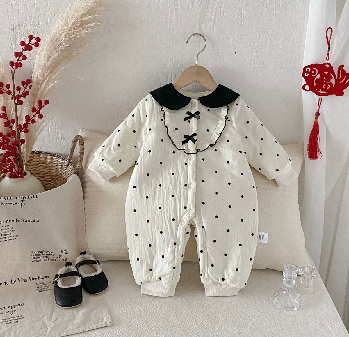 Bow Belle Polka Romper