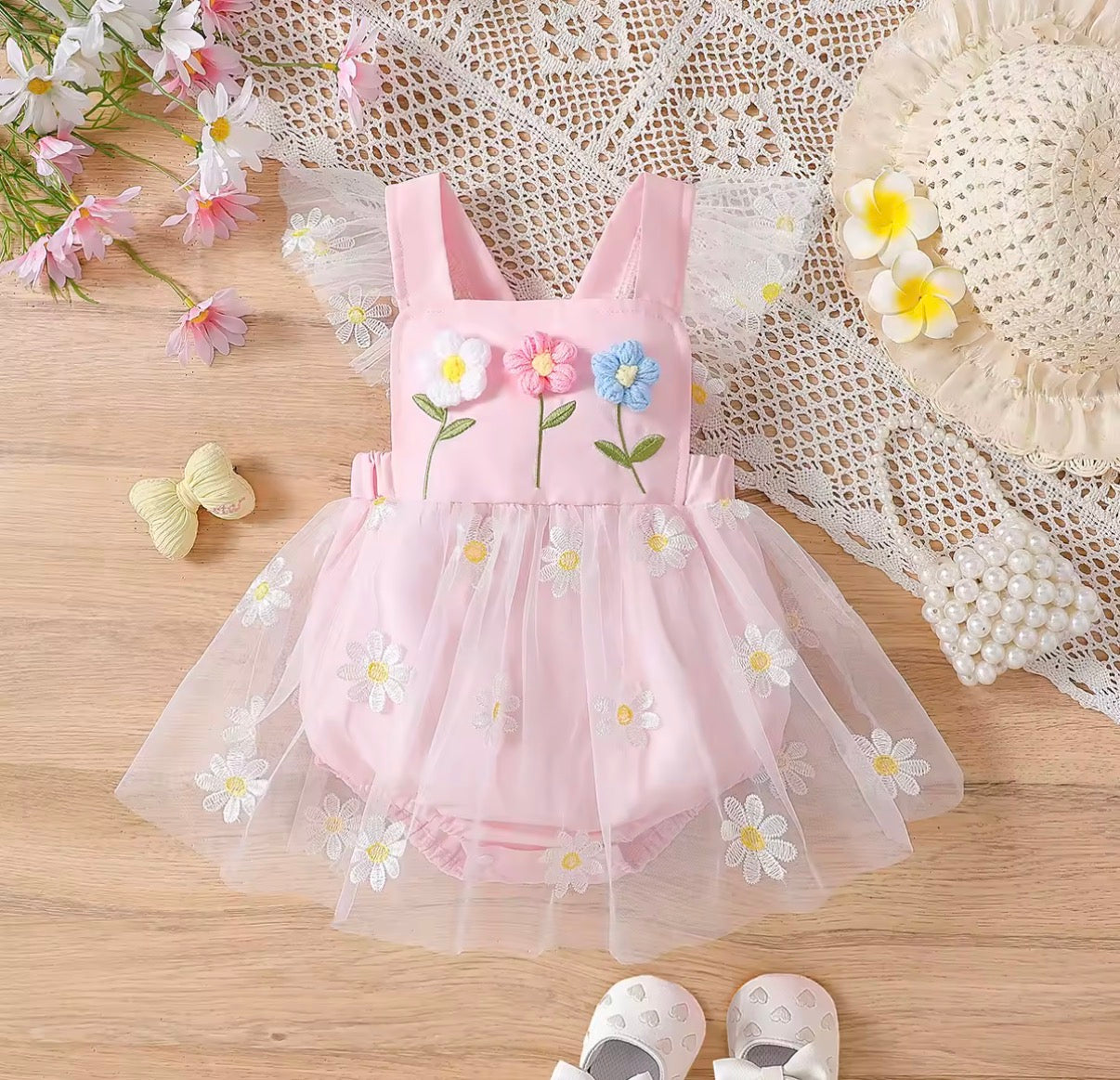 Daisy Garden Tulle Romper