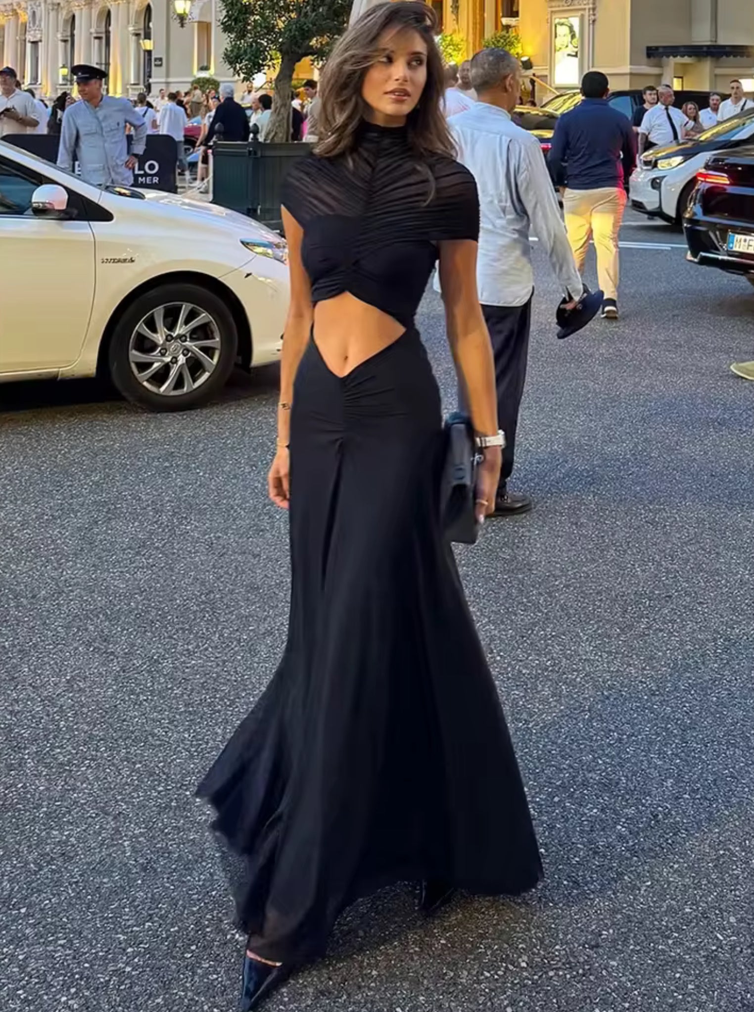 Midnight Cutout Siren Dress
