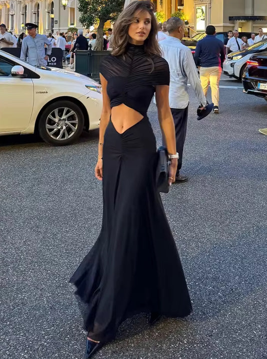 Midnight Cutout Siren Dress