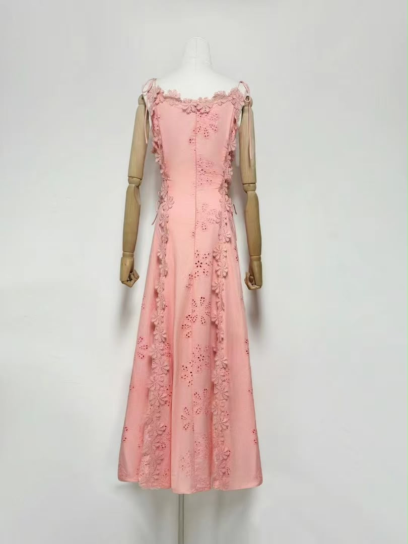 Blush Lace Bloom Dress