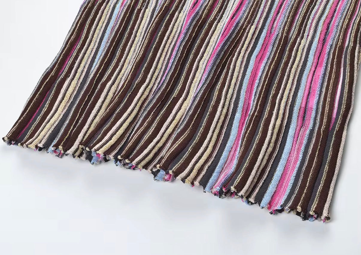 Candy Stripe Knit Co-Ord Set
