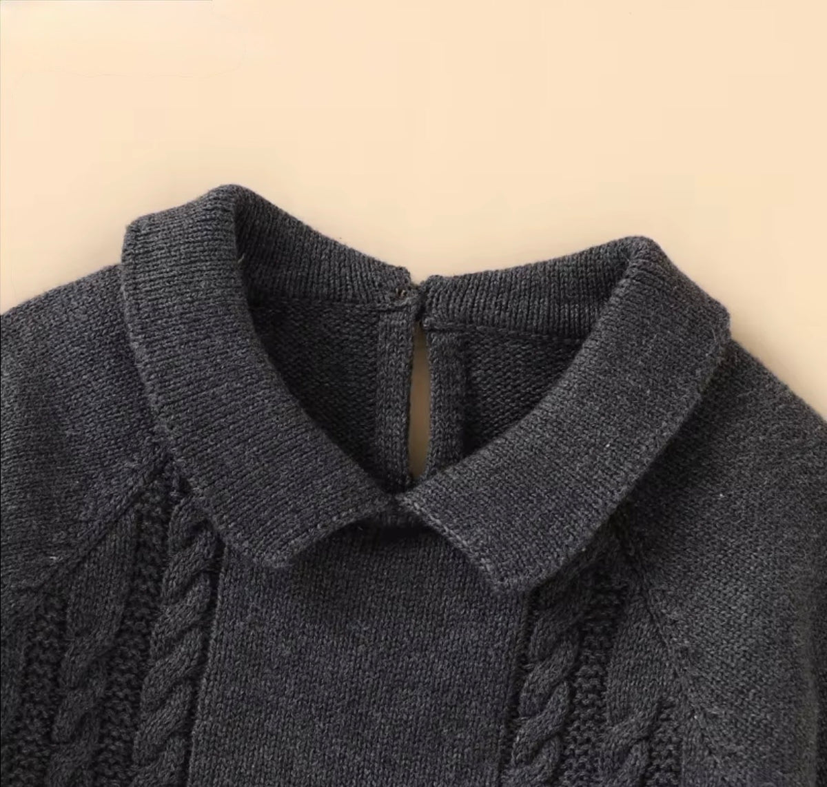 Heritage Cable Knit Romper