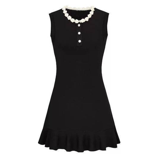 Pearl Petal Mini Dress