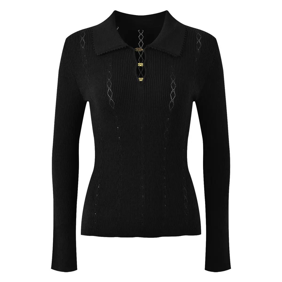 Ivory Heritage Collar Knit Top