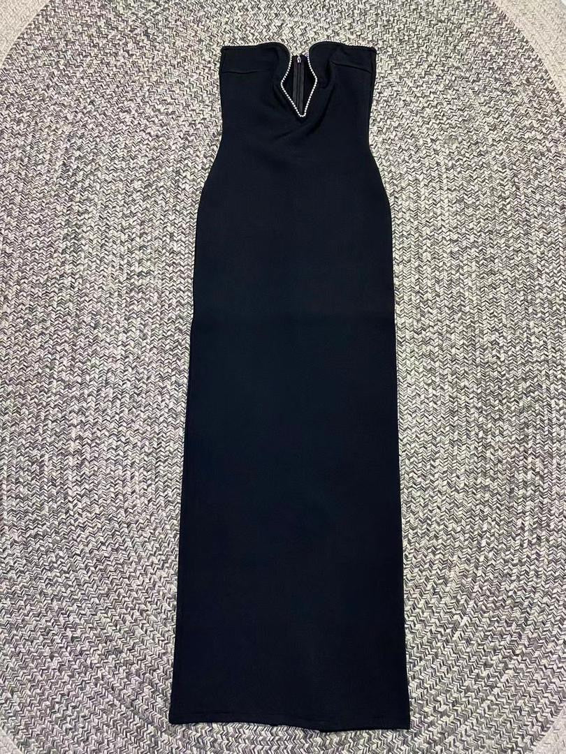 Hailey Crystal Velvet Gown