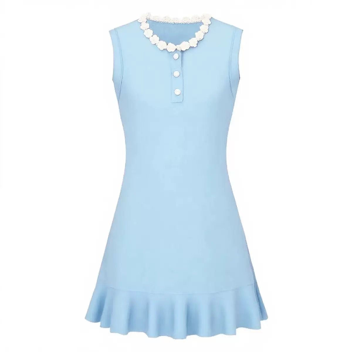 Pearl Petal Mini Dress