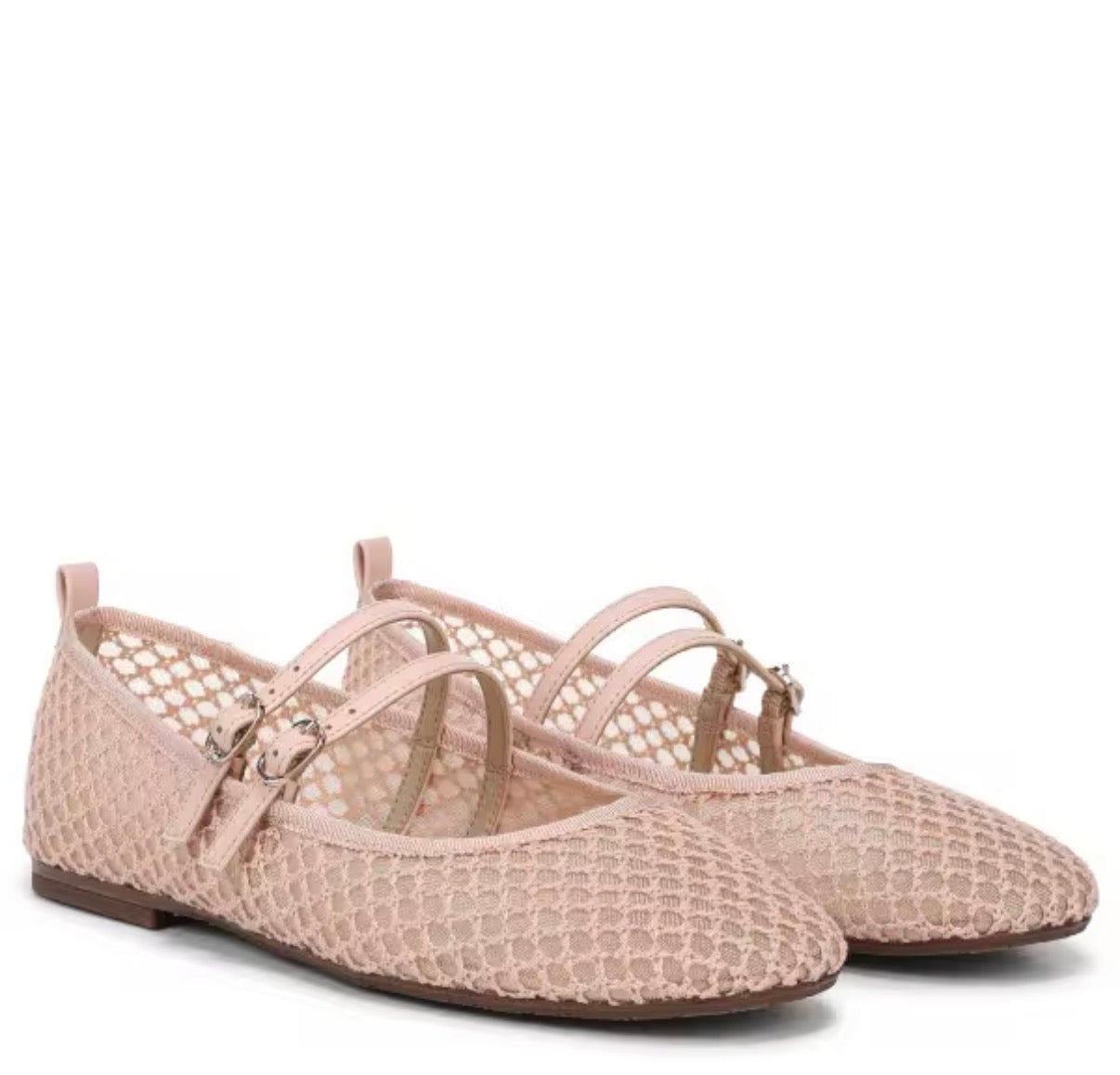 Mesh Strap Ballet Flats