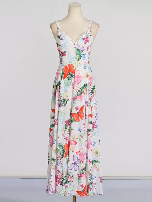 Tropical Butterfly Dream Maxi Dress