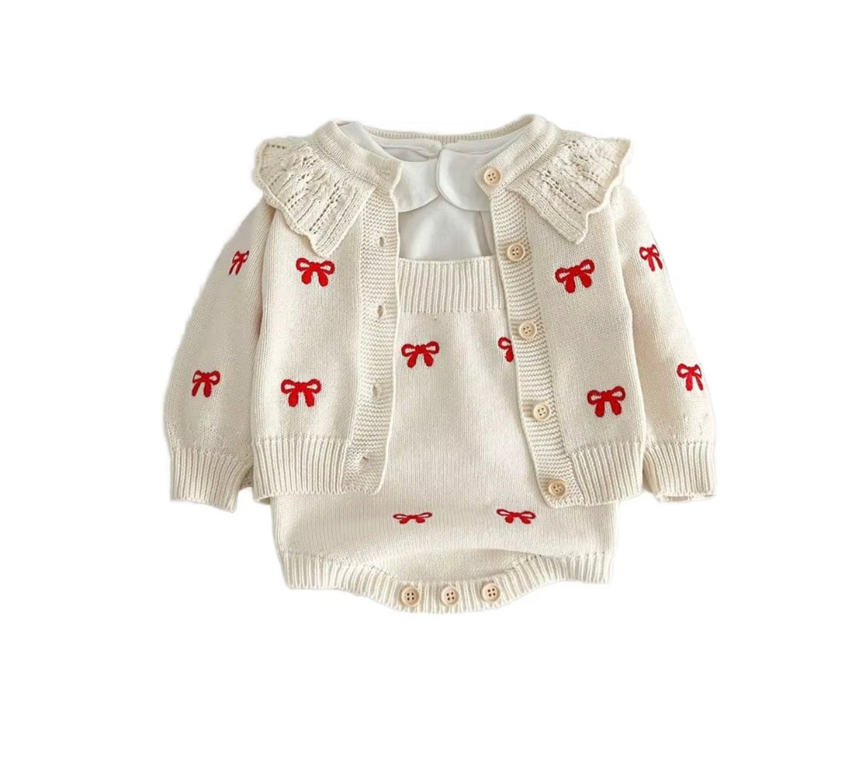 Little Bow Knit Set