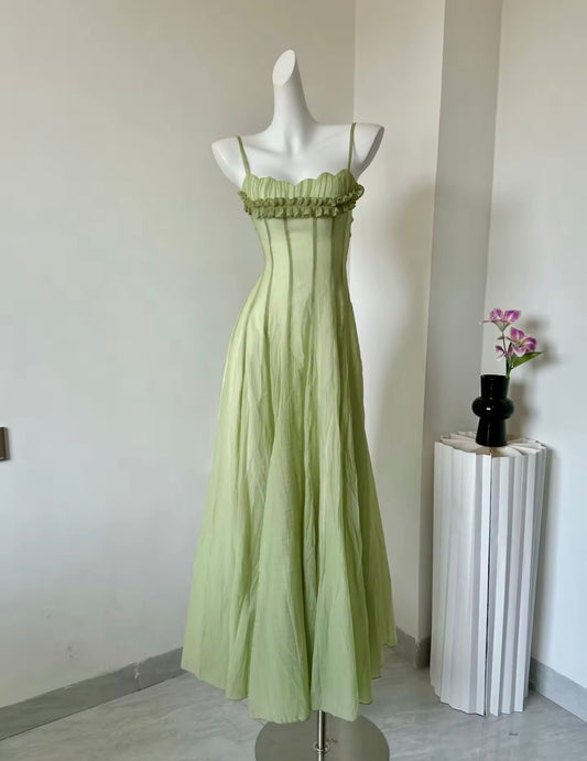 Ruffled Corset Flow Dress
