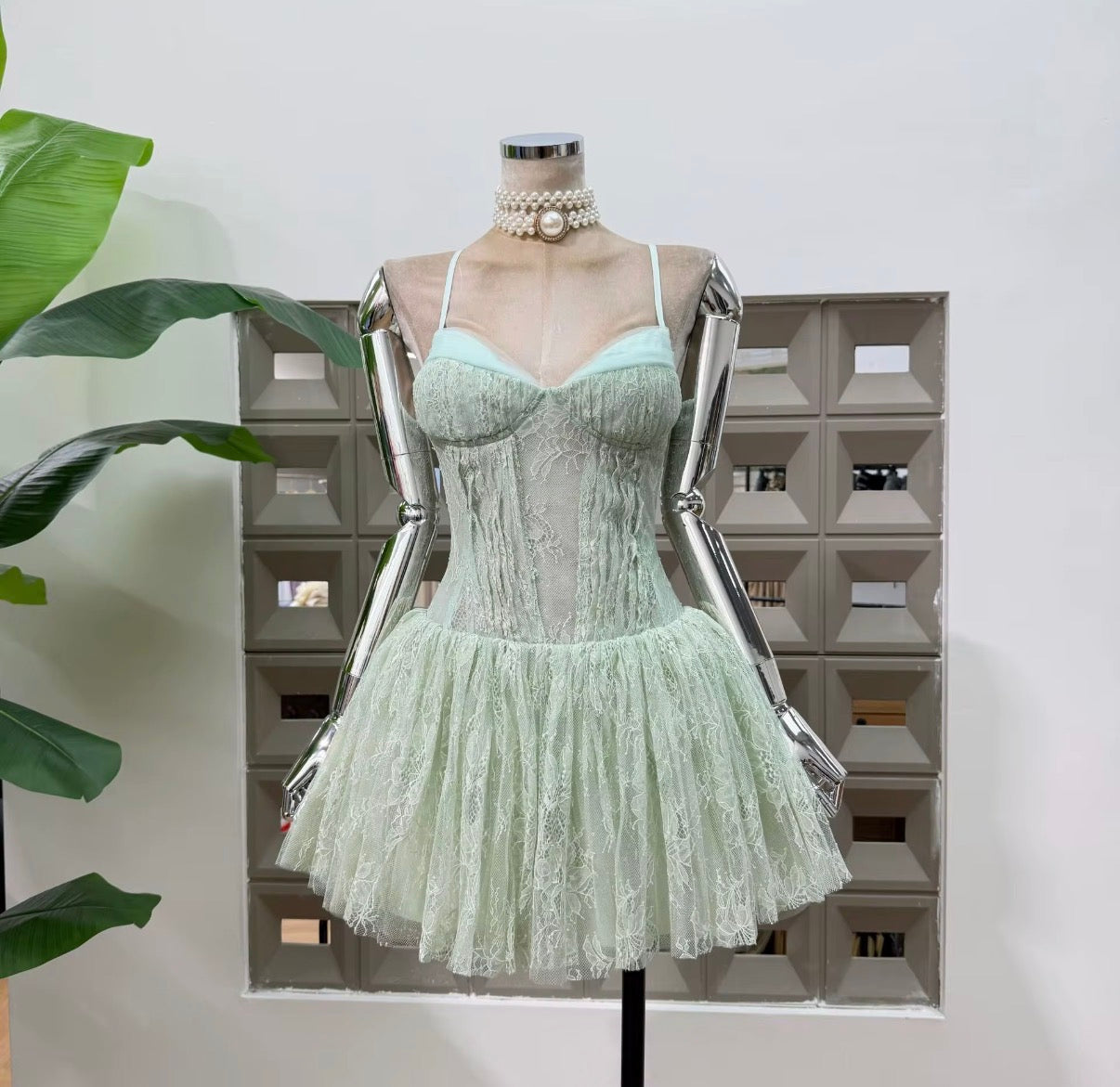 Celestia Lace Mini Dres