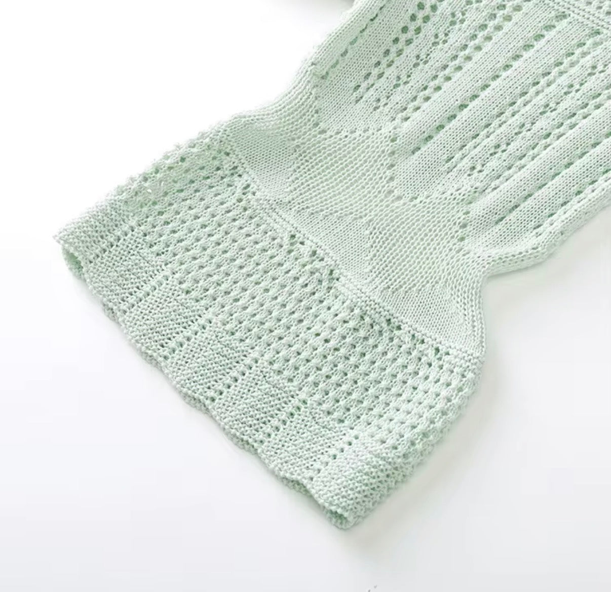 Mint Lace Knit Maxi Dress