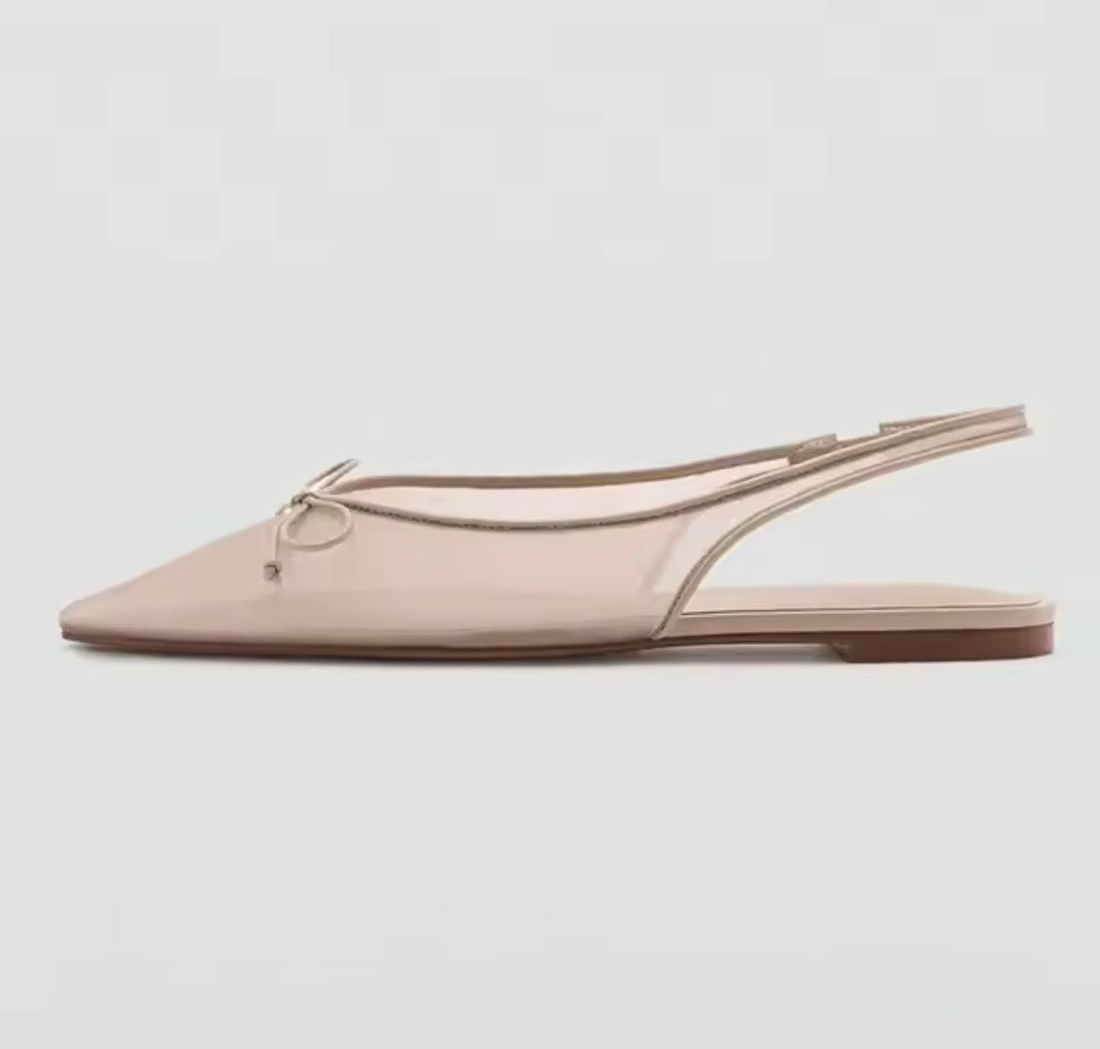 Soft Bow Slingback Flats
