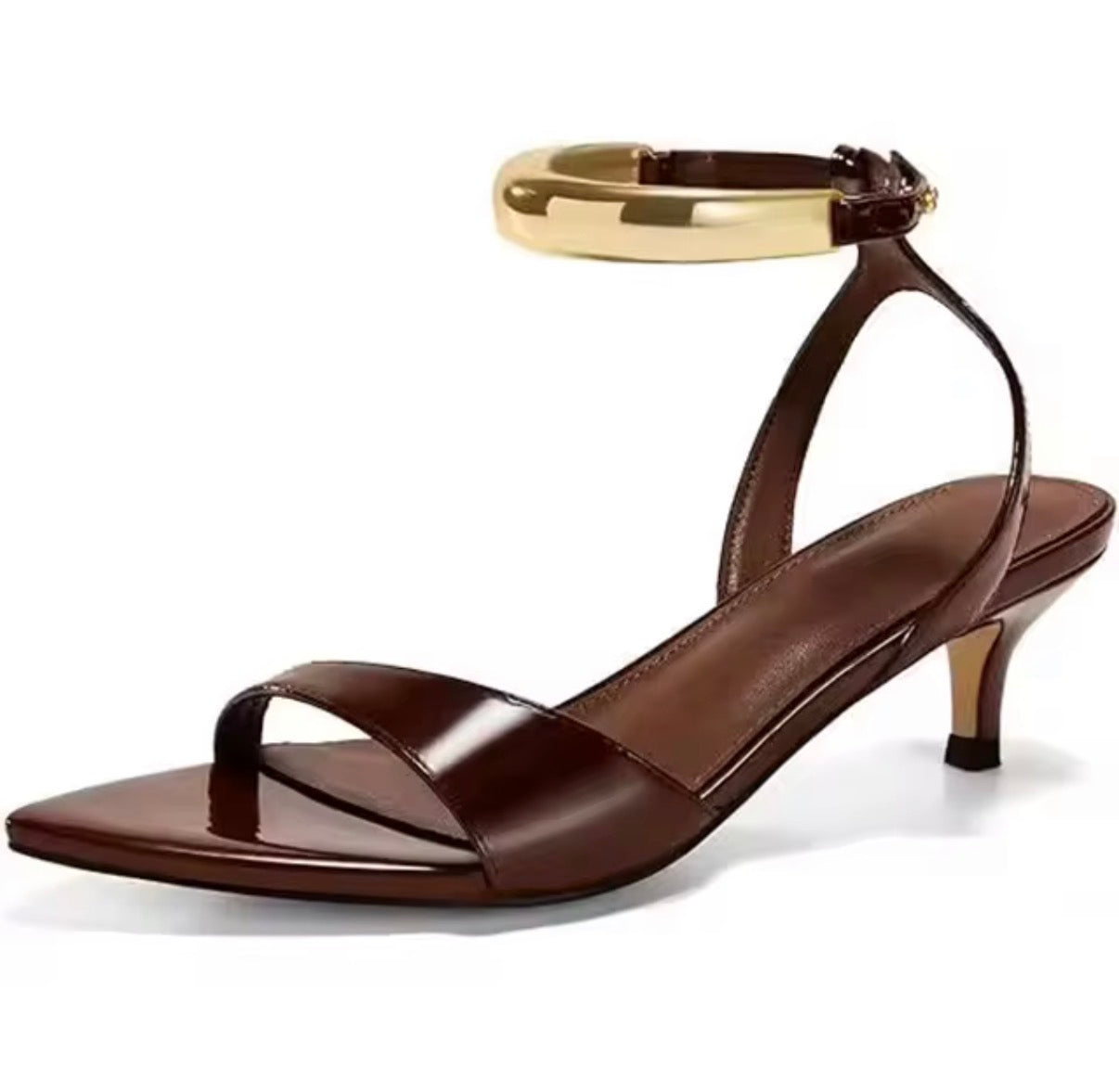 Golden Cuff Elegance Heels
