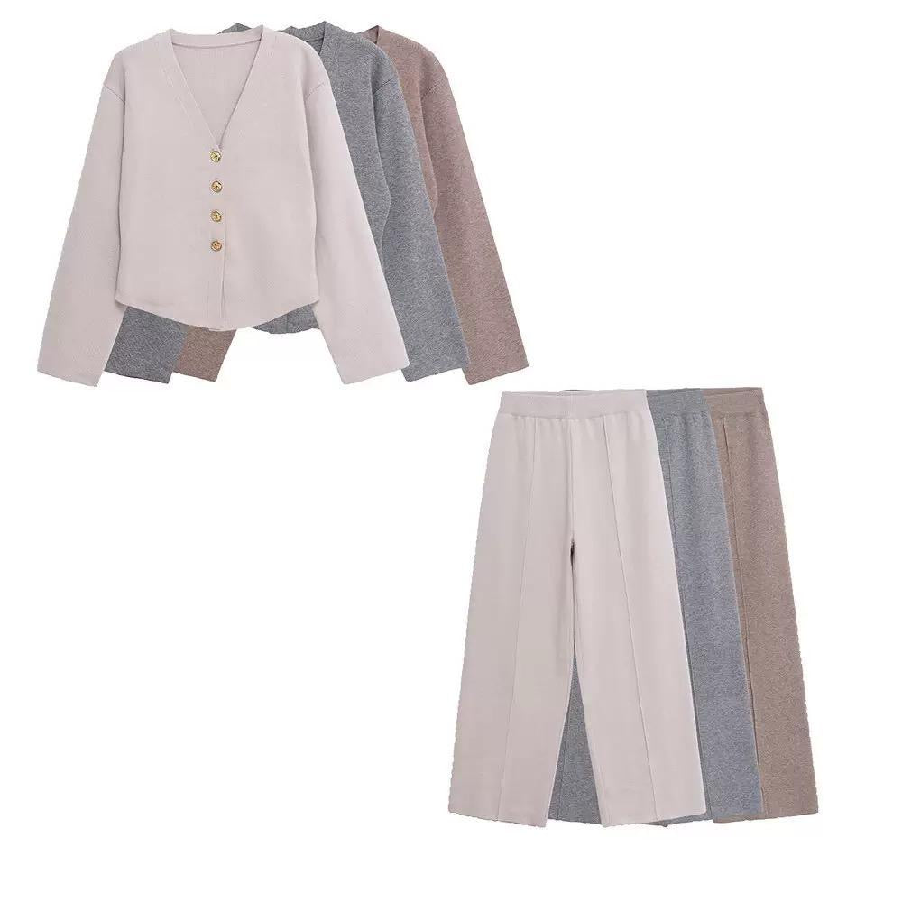 Warm Hues Two-Piece Knit Set