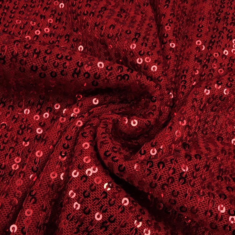 Red Scarlet Flame One-Shoulder Sequin dress