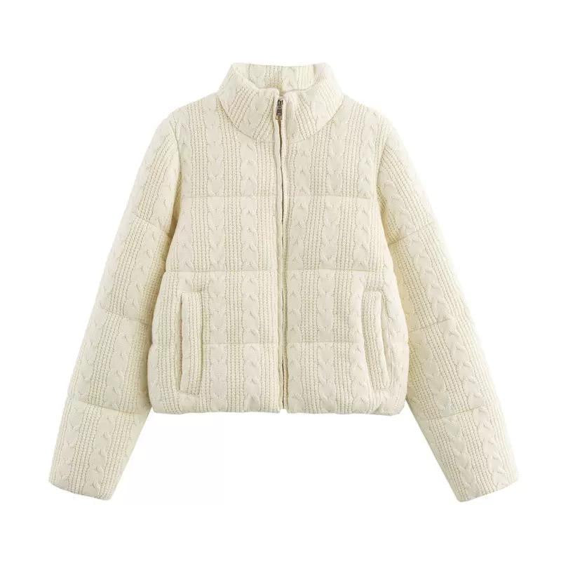 Écru Winter Puff Jacket