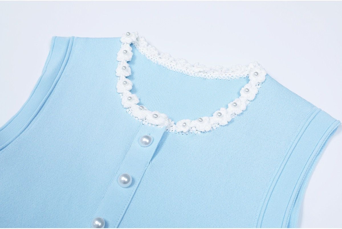 Pearl Petal Mini Dress
