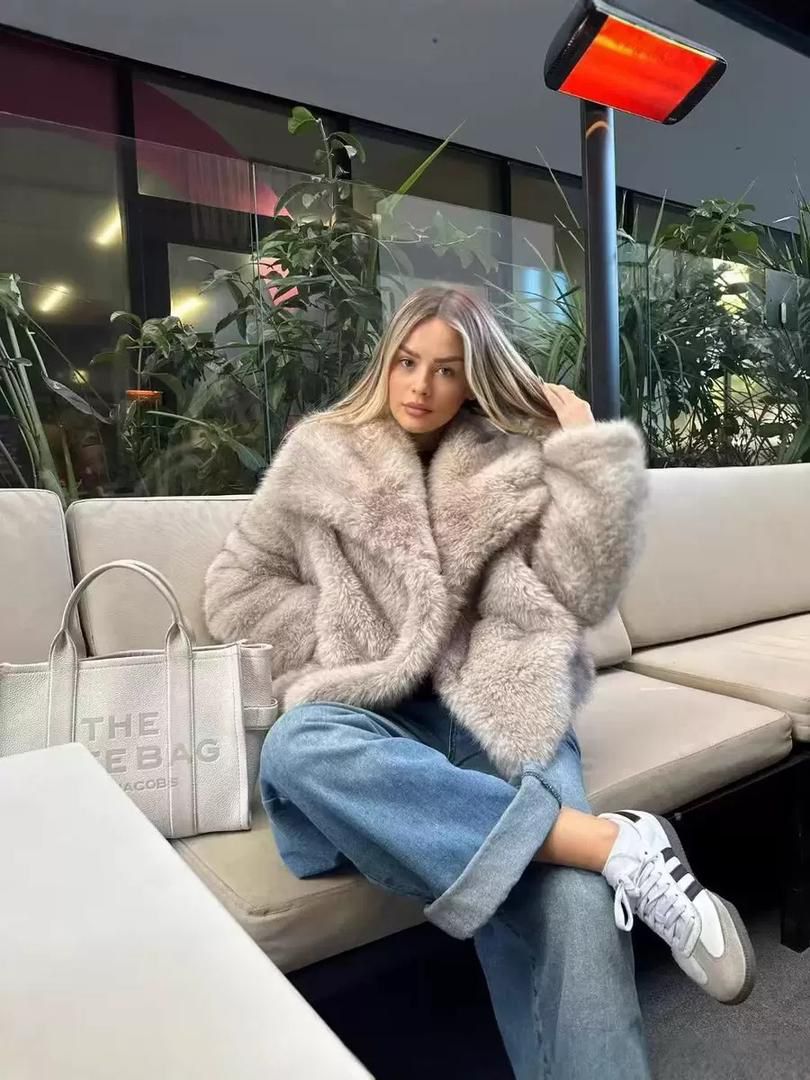 oversized faux fur with soft plush finish