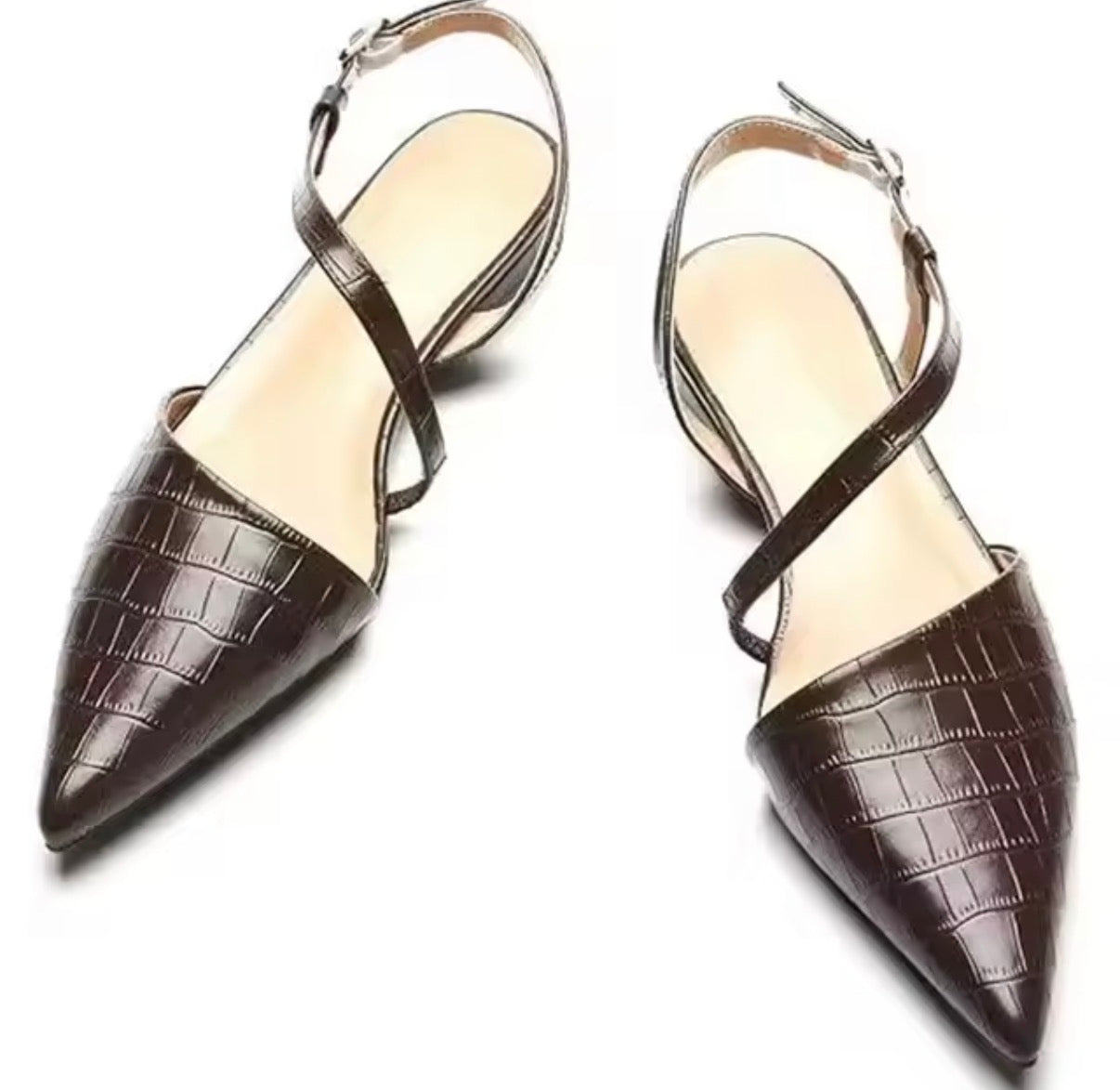 Croc Chic Flats