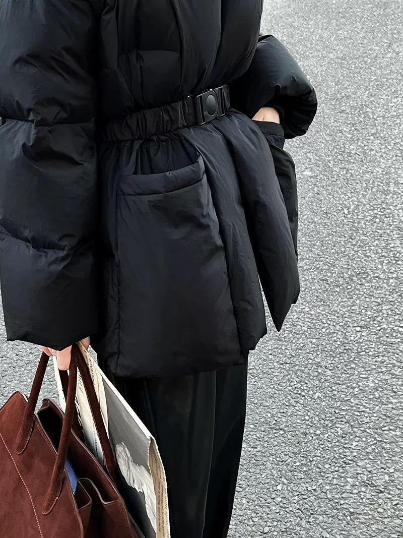 The Puffer Elegance Belted Jacket