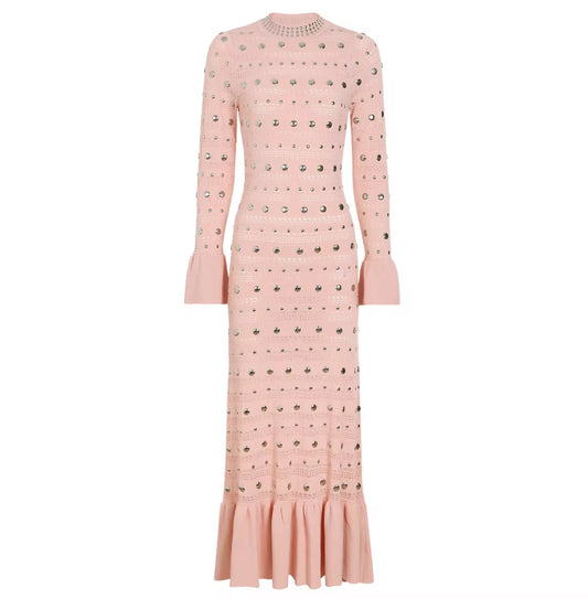 Celestial Studded Knit Dress