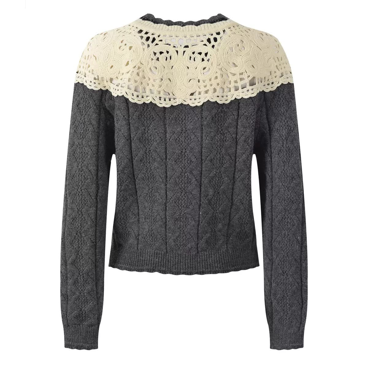 Camille Lace Collar Cardigan