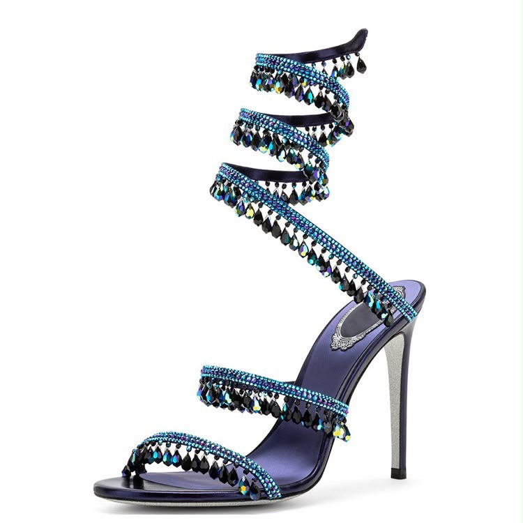 Crystal Cascade Heels