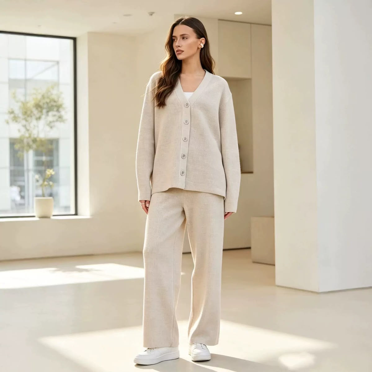 Élise Cardigan Knit Set