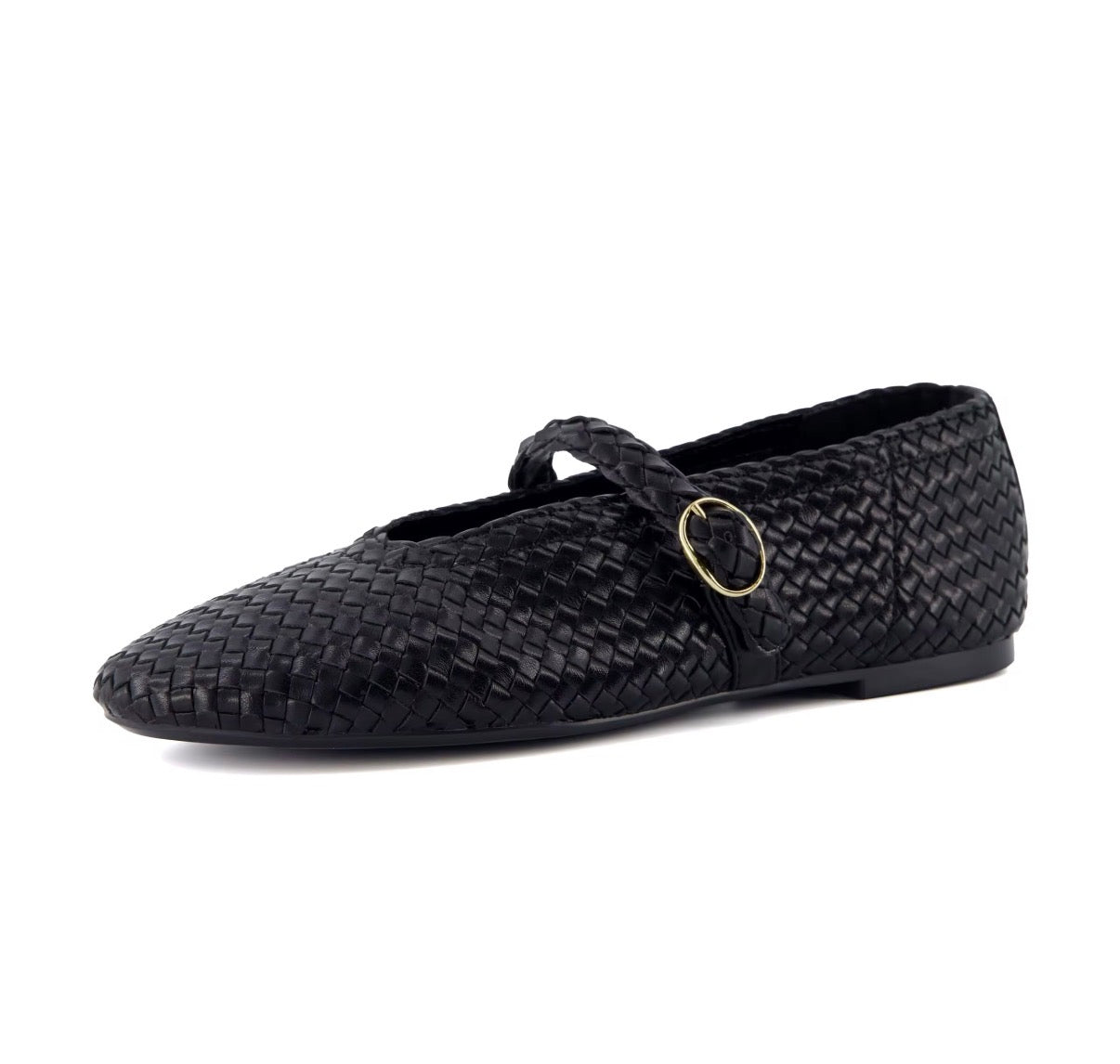 Woven Strap Ballet Flats