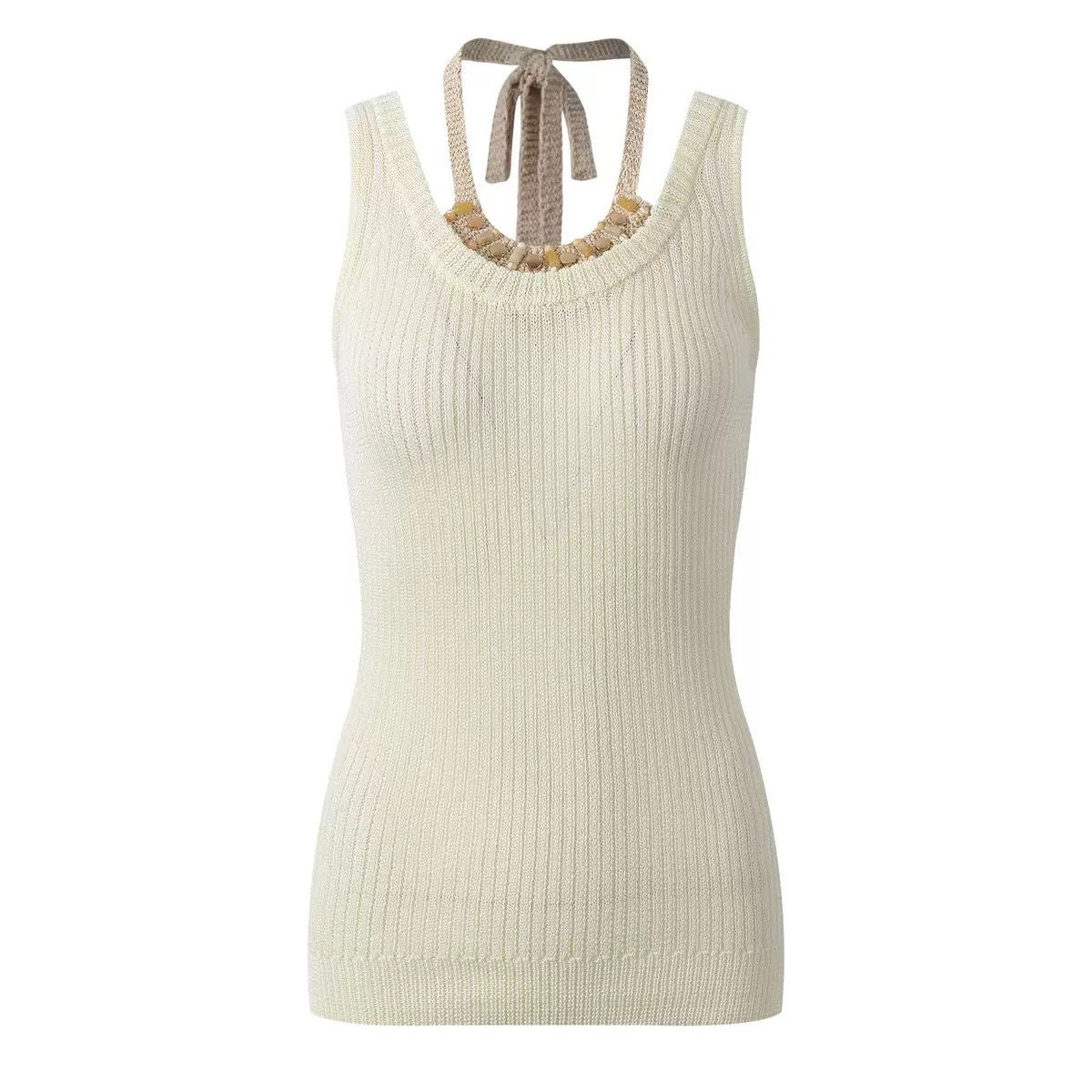 Isla Beaded Knit Top