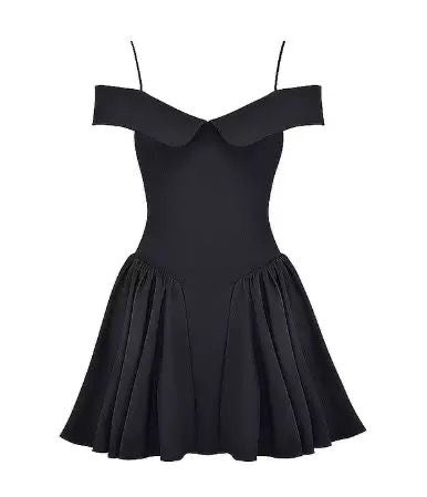 Garden Charm Off-Shoulder Mini Dress